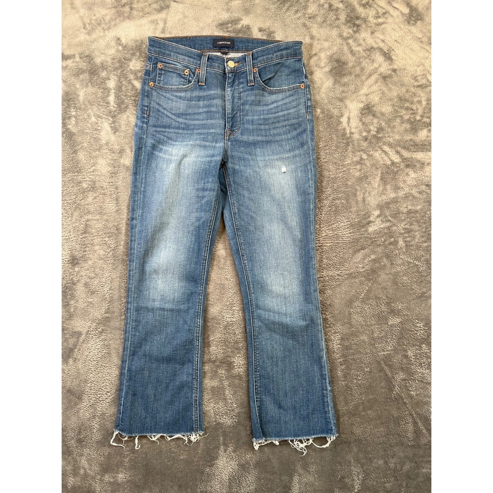 J Crew Jeans Womens 29 (28x25) Billie Demi Boot Crop Mid Rise Stretch